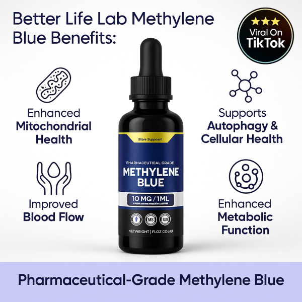 Pharma-Grade Methylene Blue Tincture Supplements – Enhance Focus, Memory & Cognitive Energy - Image 2