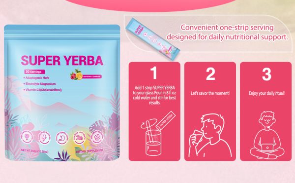 ZOOONE Super Yerba Mate Instant Powder (30 Packets/Box) - Image 2