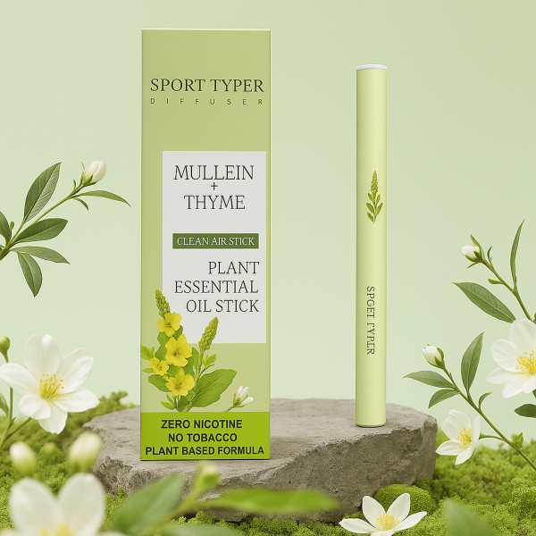 Herbal Diffusion Pen with Mullein, Thyme & Mint Extracts – Natural Lung Detox & Oral Freshening | Plant-Based, Non-Smoking, Non-Electric, Alcohol-Free Solution - Image 4