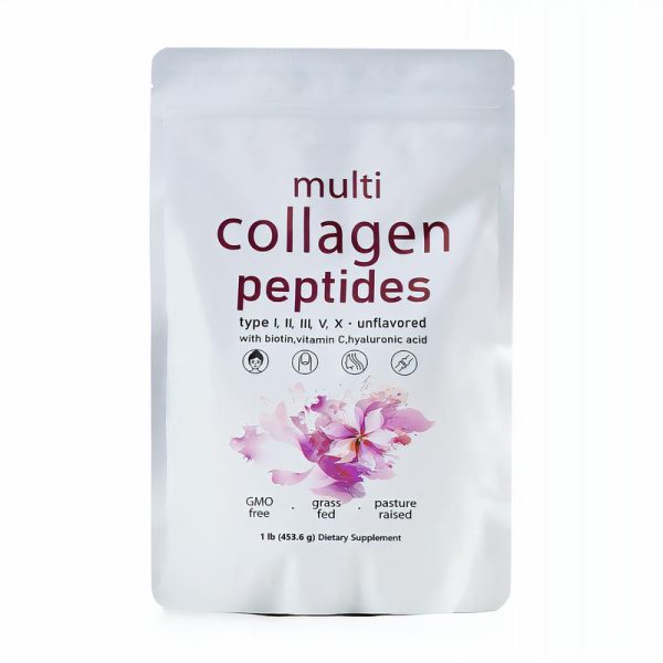 Micro Ingredients Multi Collagen Peptides Powder - Hydrolyzed Protein Peptides (Type I,II,III,V,X) with Hyaluronic Acid, Biotin & Vitamin C Unflavored - Image 3