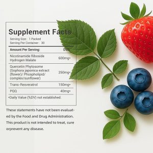 NAD Liquid Supplement, NAD+ Liquid Supplement 1000mg, with Nicotinamide Riboside, Resveratrol & PQQ, NAD Supplements for Men & Women, Healthy Aging & Boosts Cellular Energy – 30 Packs