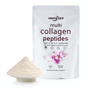 Micro Ingredients Multi Collagen Peptides Powder - Hydrolyzed Protein Peptides (Type I,II,III,V,X) with Hyaluronic Acid, Biotin & Vitamin C Unflavored